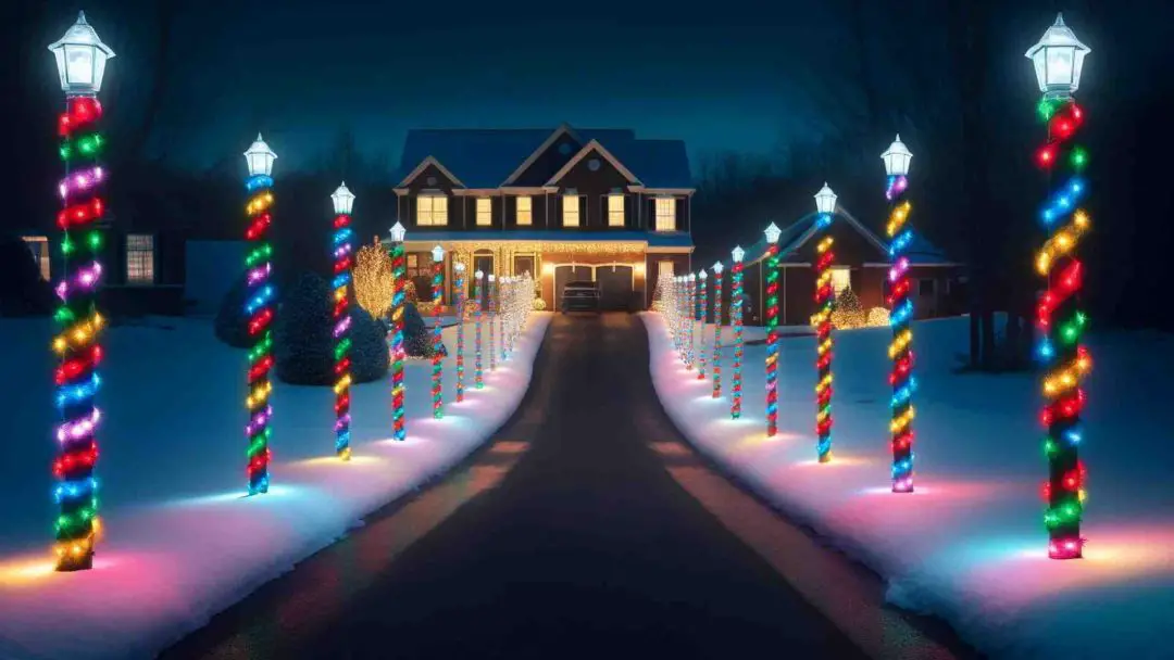 Christmas driveway lights 3