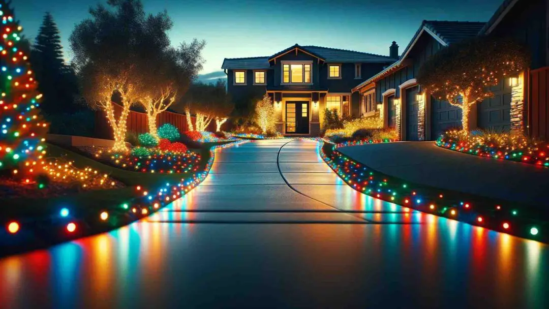 Christmas driveway lights 4