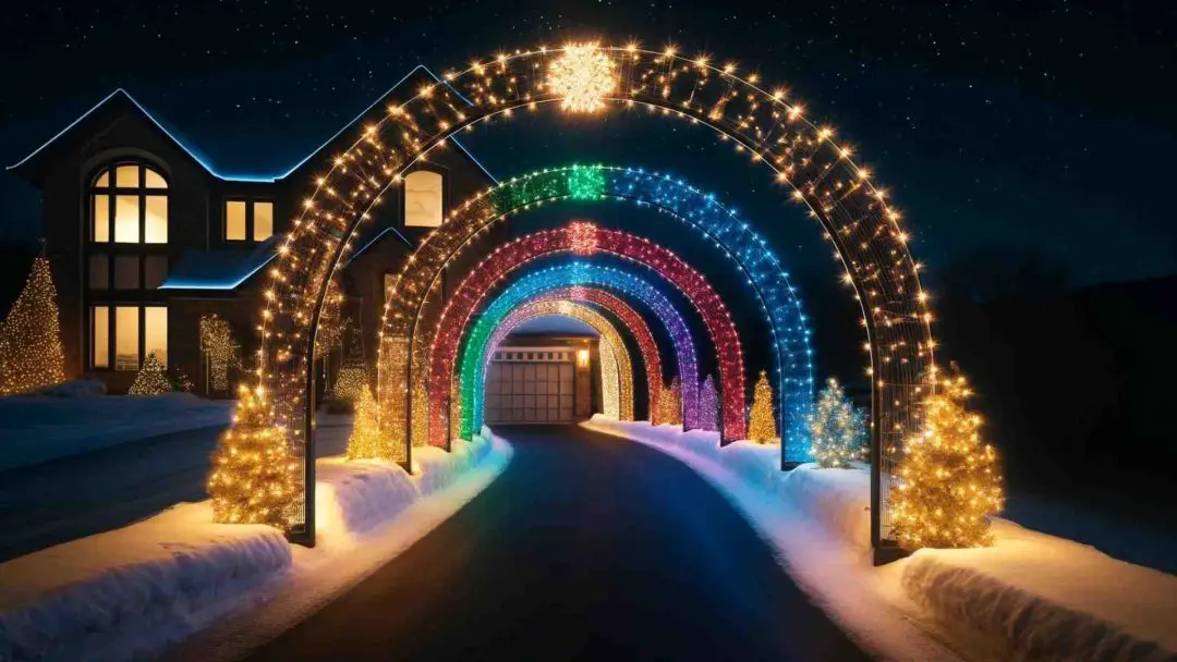 Christmas driveway lights 5