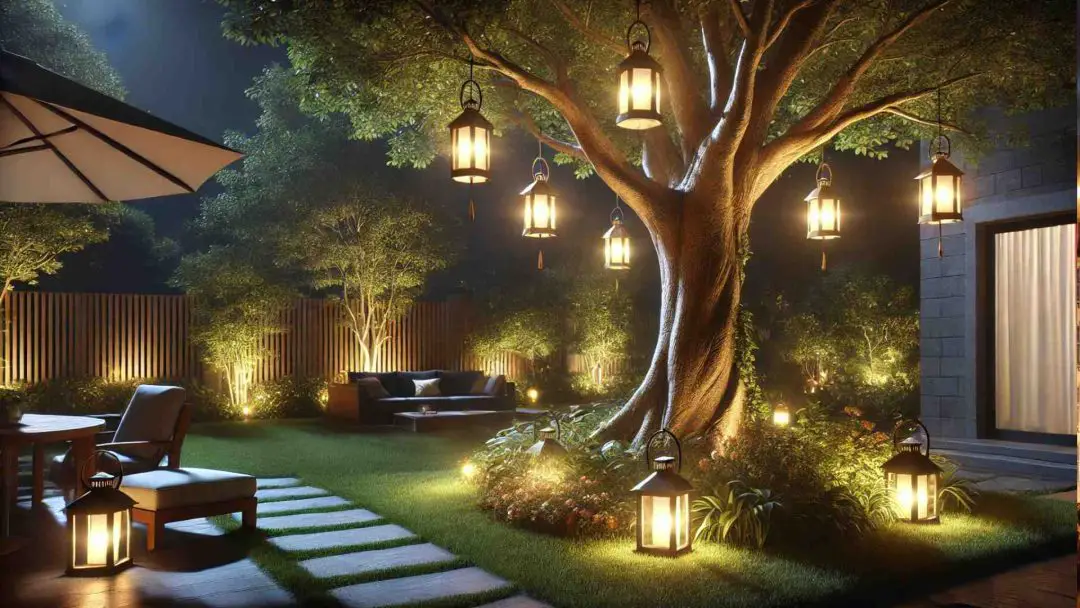 tree lanterns