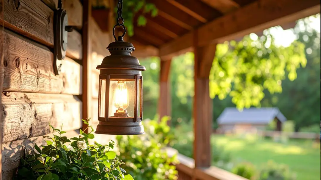 outdoor lighting ideas for farmhouse-style home