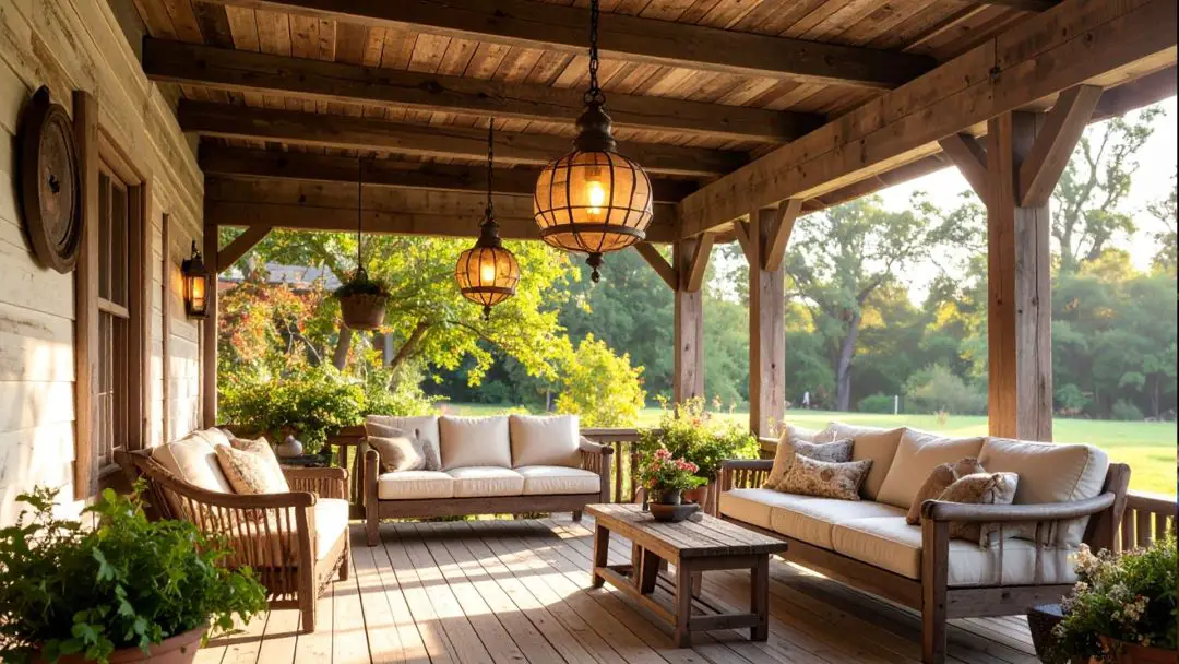 outdoor lighting ideas for farmhouse-style home