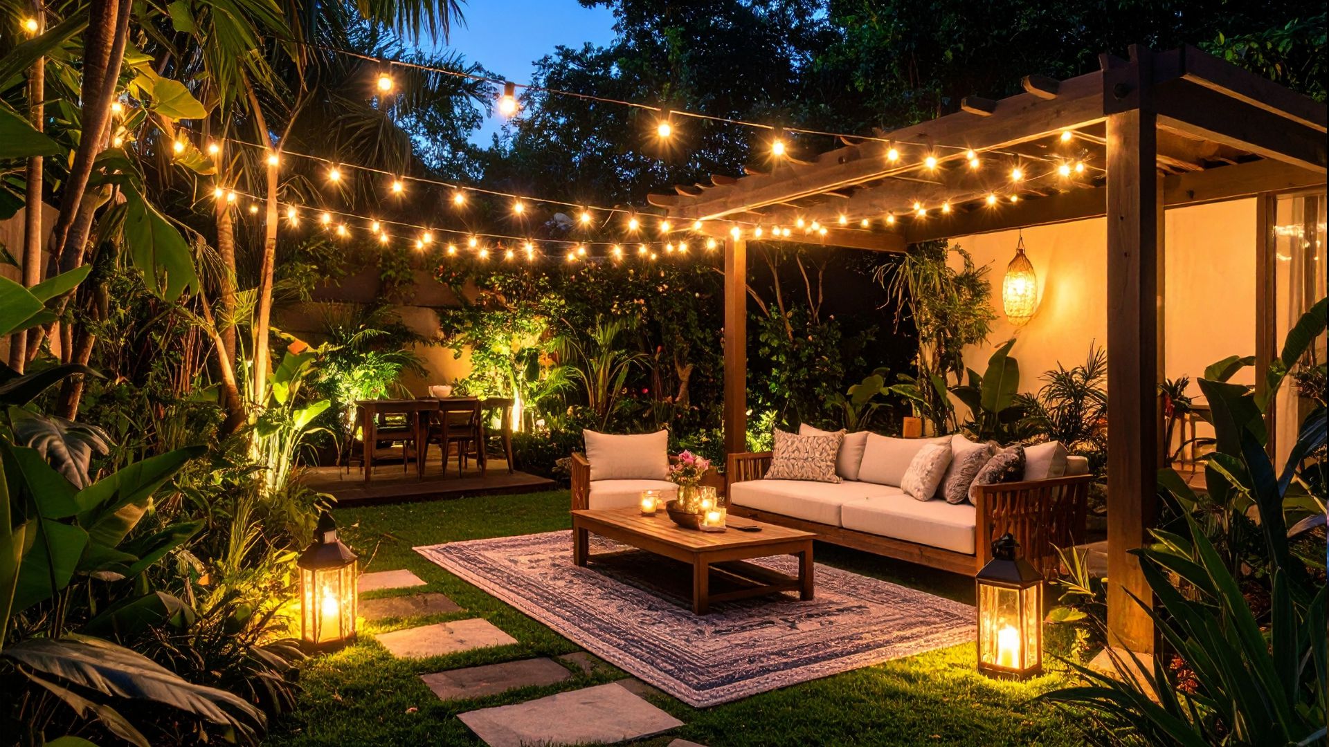 backyard lighting ideas