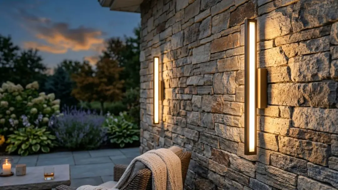 LED integrated outdoor lights